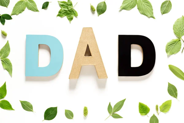 Tema Zilei Tatălui cu litere DAD — Fotografie, imagine de stoc