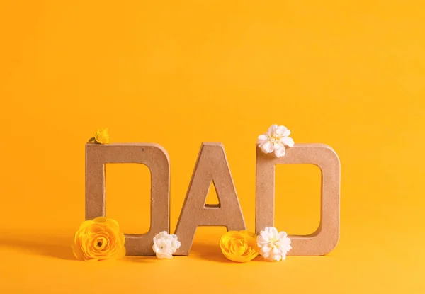 Fathers day theme with DAD letters — Stock Photo, Image