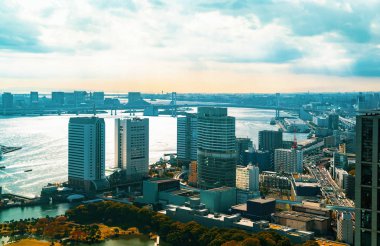 Tokyo, Japonya 'nın hava manzarası