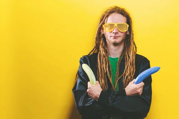 Funky fashion man with dreadlocks