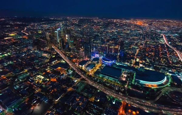 Vista aérea del centro de Los Ángeles — Foto de Stock