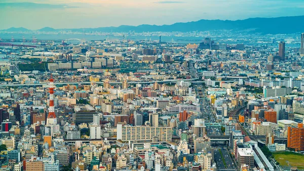 Aerial view of the Osaka, Japan — Stock Photo, Image