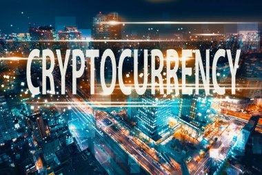 Tokyo hava manzaralı cryptocurrency