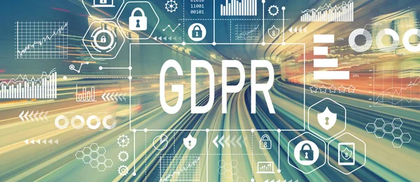 Soyut yüksek hızlı teknoloji ile Gdpr