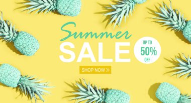 Boyalı ananas ile yaz Satılık