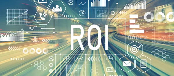 具有抽象高速技术的 Roi — 图库照片