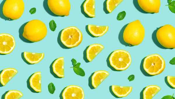 新鲜的柠檬模式 — 图库照片
