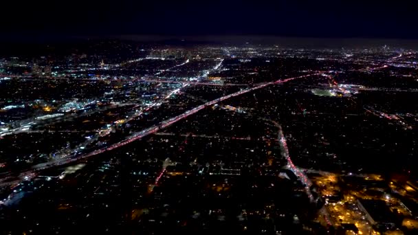 Vue aérienne d'un LA en 4K — Video
