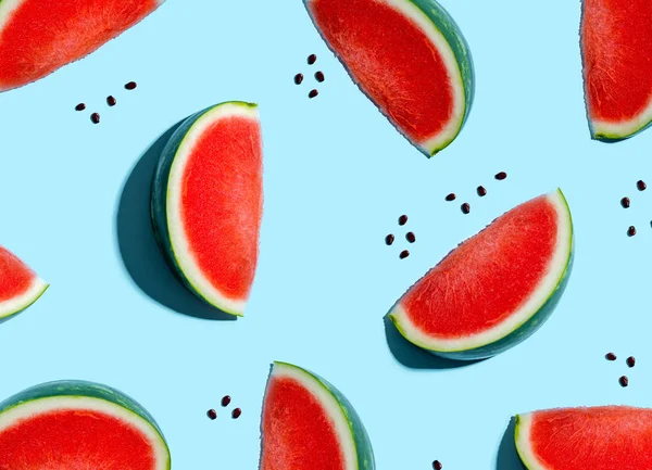 Wassermelonen in Scheiben geschnitten — Stockfoto