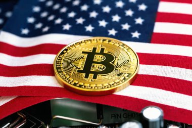 Bitcoin cryptocurrency para bayrak ile