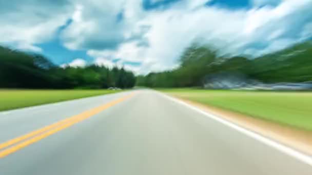 POV time-lapse de um carro dirigindo — Vídeo de Stock