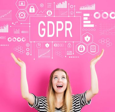 Genç kadın ile Gdpr