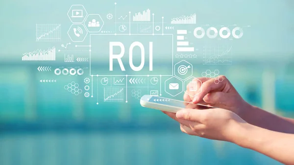 ROI med smartphone — Stockfoto