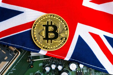 Bitcoin cryptocurrency para bayrak ile