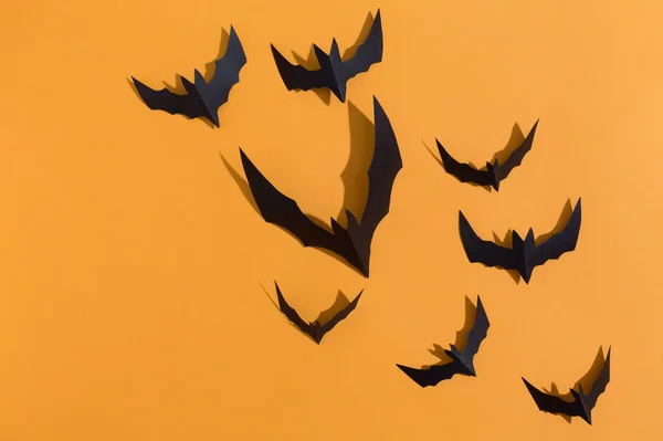 Halloween paper bats — Stock Photo, Image