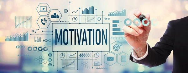Motivation with businessman — Stock Photo, Image