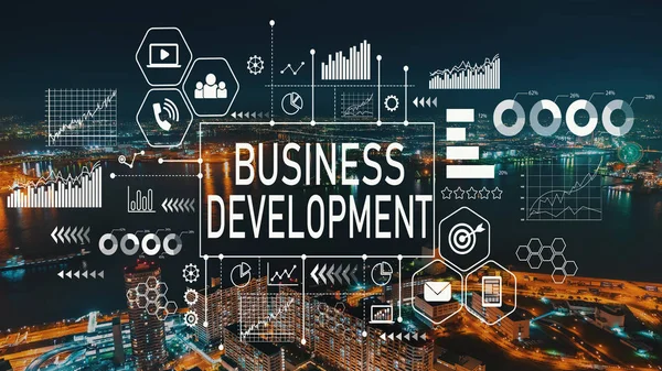 Business Development with Osaka city in Japan — Stock Photo, Image