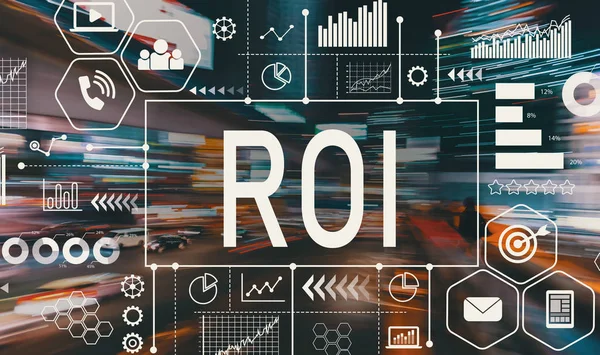 ROI avec mouvement brouillé trafic — Photo