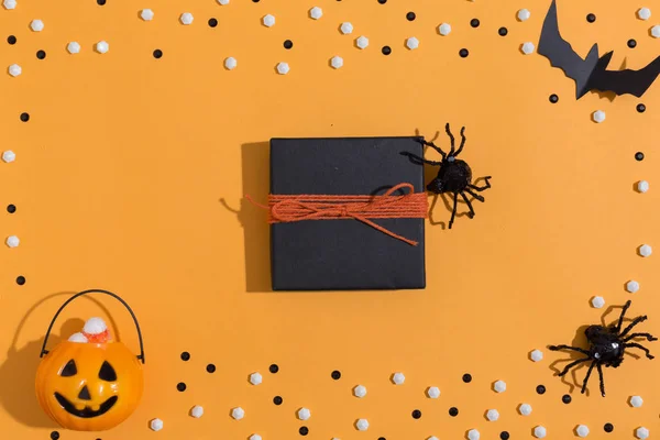 Tema Halloween con confezione regalo — Foto Stock