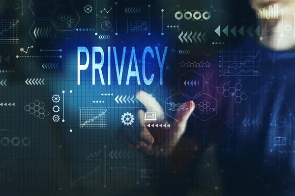 Privacy with young man — Stock Photo, Image