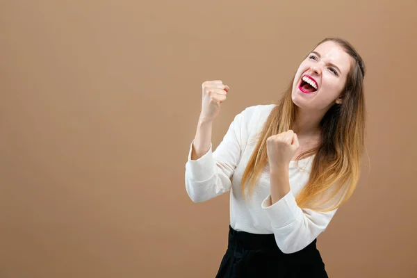 Jovencita exitosa — Foto de Stock