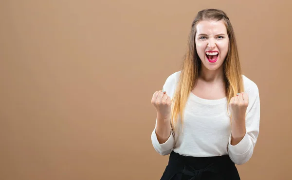 Succesvolle jonge vrouw — Stockfoto