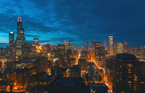 Grattacieli del centro di Chicago Cityscape skyline — Foto Stock