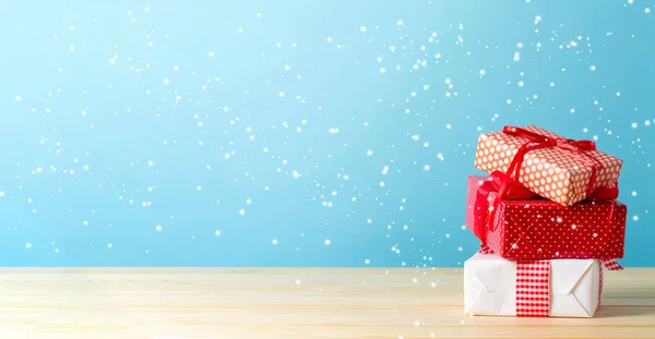 Cajas de regalo de Navidad — Foto de Stock