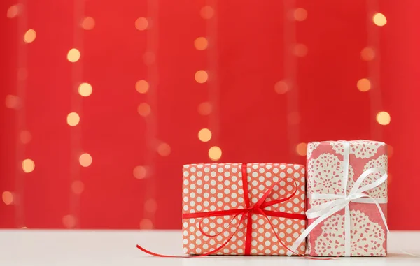 Scatole regalo di Natale — Foto Stock