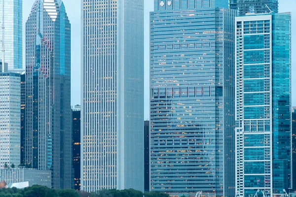 芝加哥天际线摩天大楼 — 图库照片