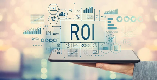 ROI-val tabletta számítógép — Stock Fotó