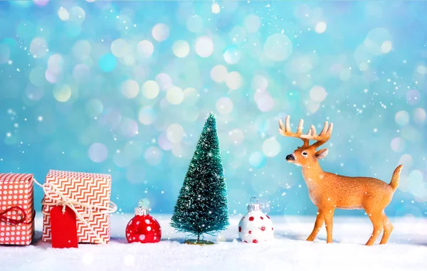 Christmas wakacje tematu z reniferów — Zdjęcie stockowe