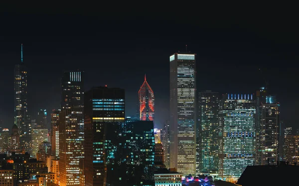 Downtown chicago stadsgezicht wolkenkrabbers skyline — Stockfoto