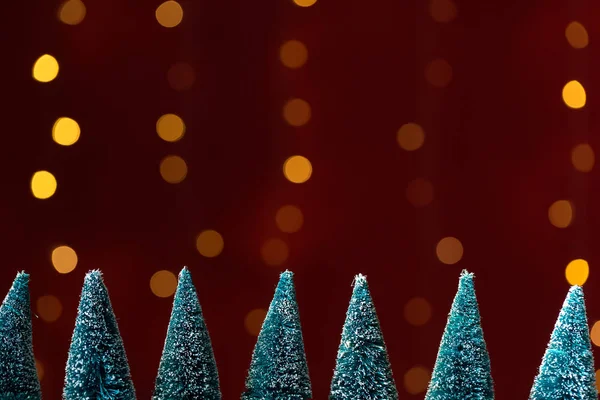 Colección de pequeños árboles de Navidad — Foto de Stock