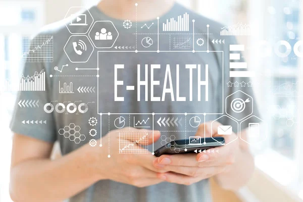 E-Health mit dem Smartphone — Stockfoto