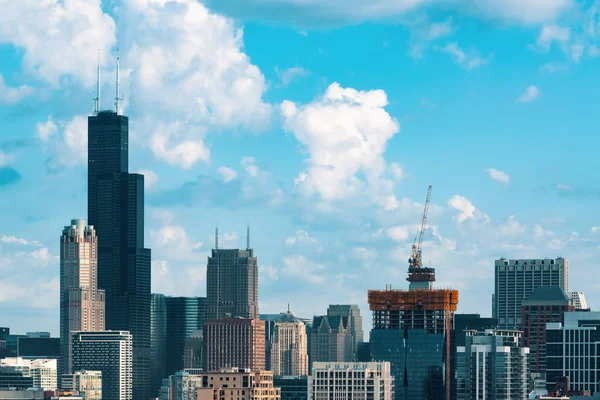 Chicago gökdelenleri gökyüzü çizgisi — Stok fotoğraf
