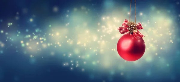 Boże Narodzenie czerwony cacko — Zdjęcie stockowe