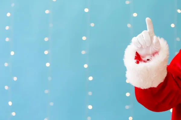 Babbo Natale con gesto pungente — Foto Stock