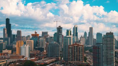 Chicago gökdelenleri gökyüzü çizgisi