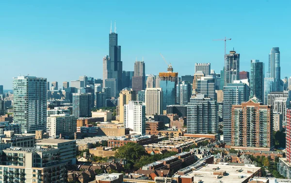 Arranha-céus de Chicago Skyline — Fotografia de Stock