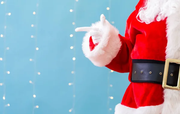 Babbo Natale con gesto pungente — Foto Stock