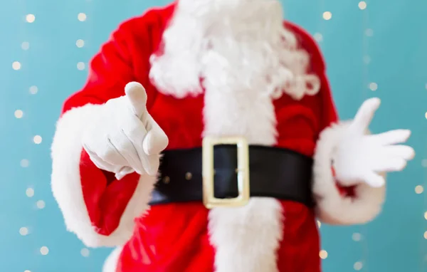 Babbo Natale con gesto pungente — Foto Stock