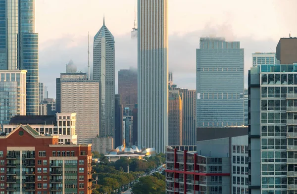 Grattacieli del centro di Chicago Cityscape skyline — Foto Stock