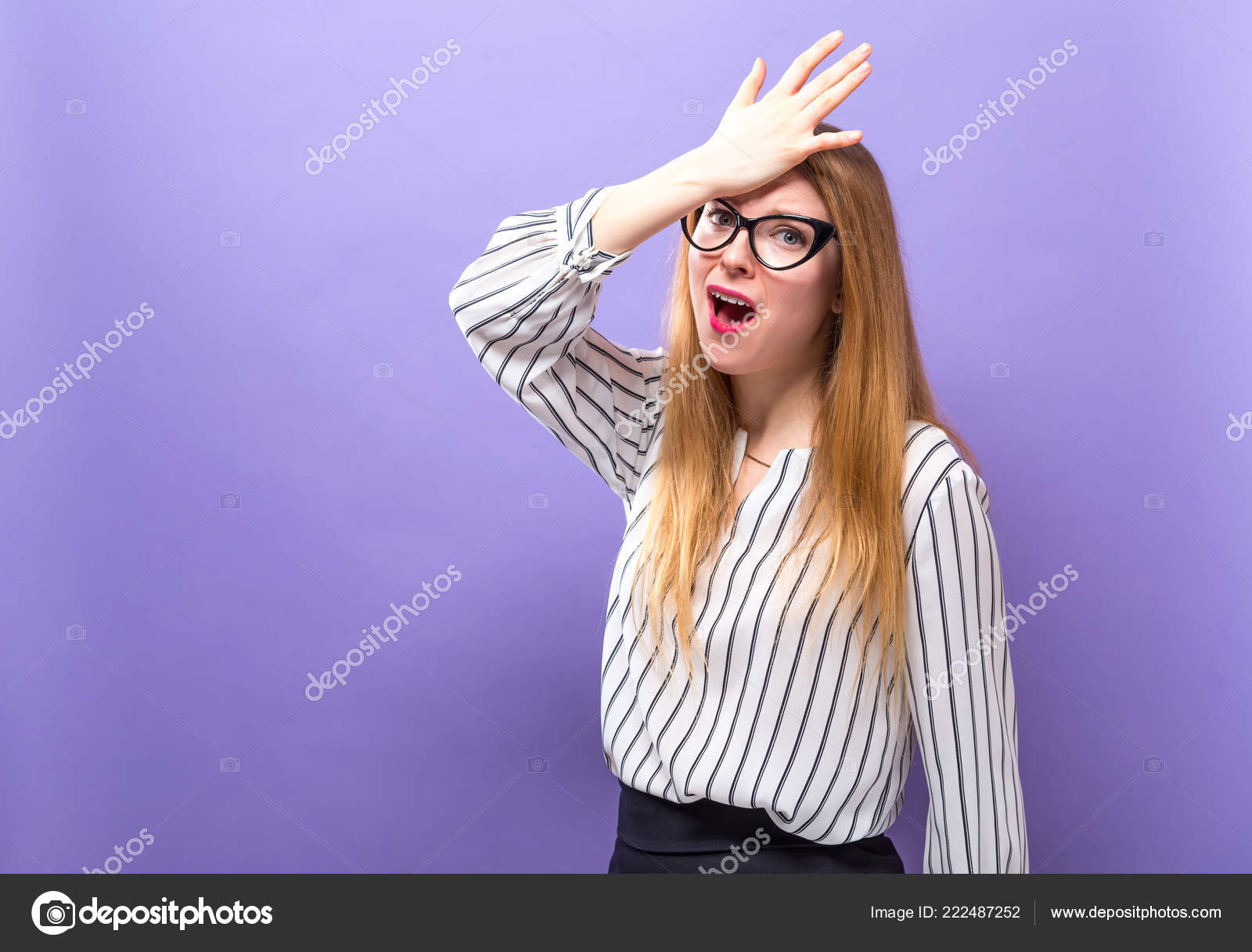 Young woman making a mistake Stock Photo by ©Melpomene 222487252