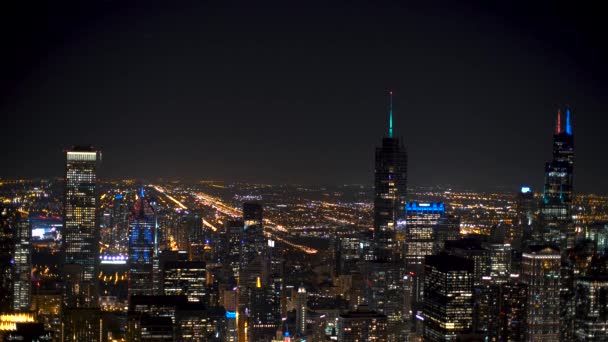 Paysage urbain du centre ville de Chicago — Video