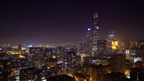 다운 타운 시카고 풍경 — 비디오