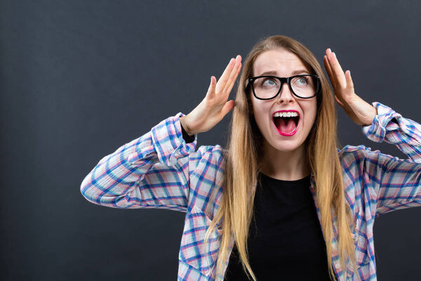 Young woman feeling stressed