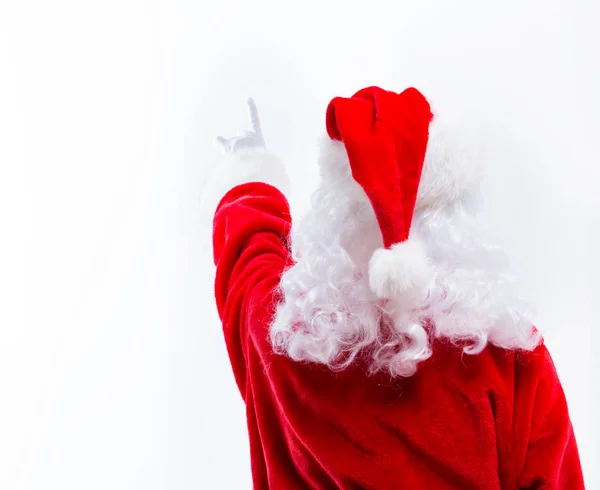 Santa směřujícími nahoru — Stock fotografie
