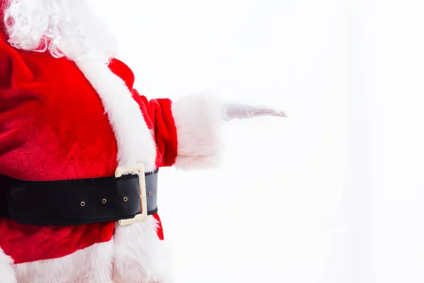 Santa megjelenítő odaad-gesztus — Stock Fotó