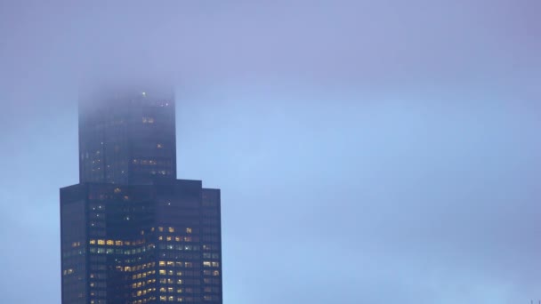 Willis Tower v centru města Chicago — Stock video